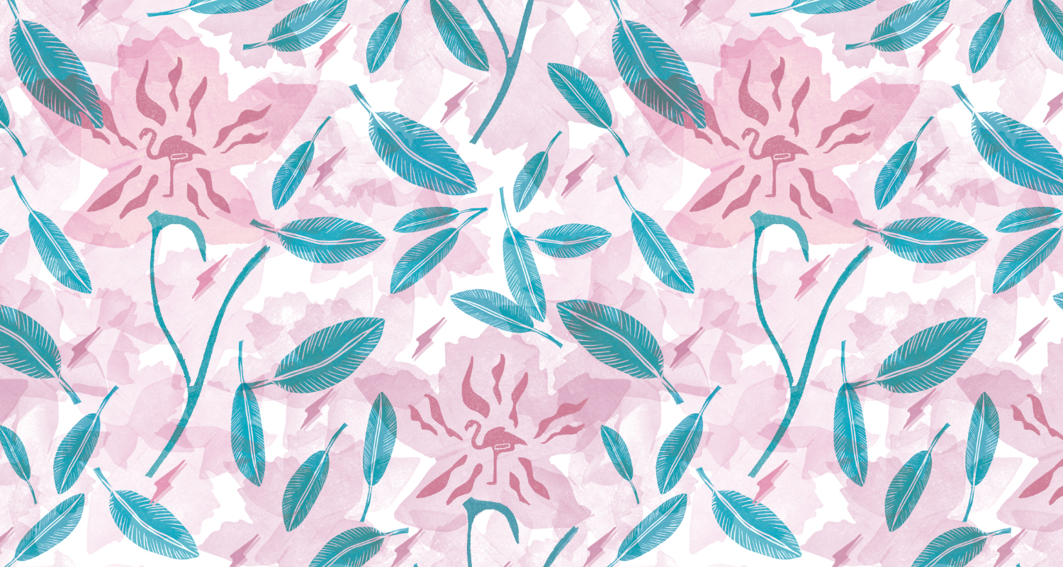 Flamingo_flower_pattern_pink